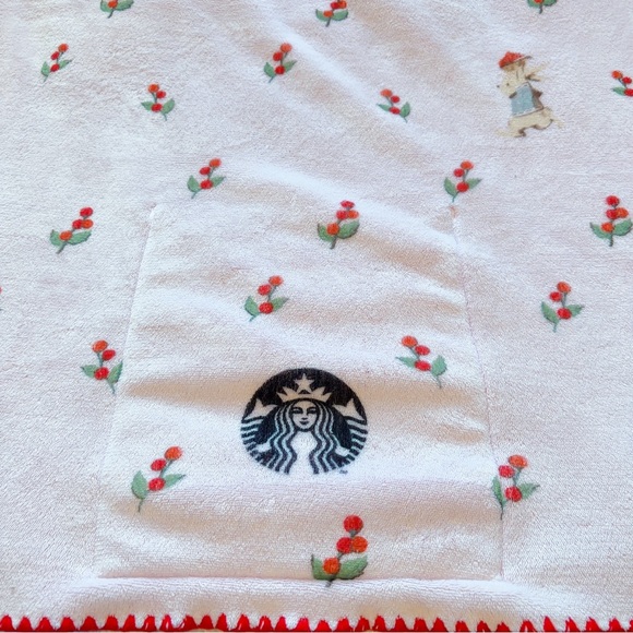 Starbucks Korea 2020 Limited Autumn Coffee Rabbit Cherry Blanket - Picture 7 of 9
